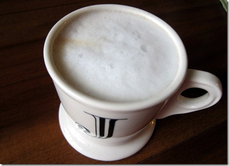 coffee with homemade foam