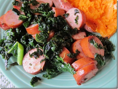 kale and sausage