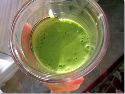 protein smoothie with spinach