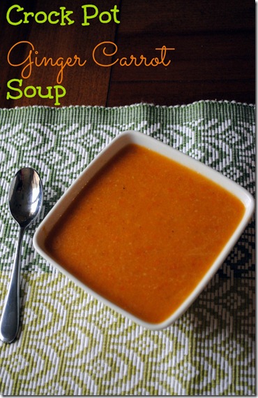 Crock Pot Ginger Carrot Soup
