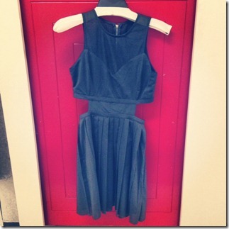 Cut Out Dress Black