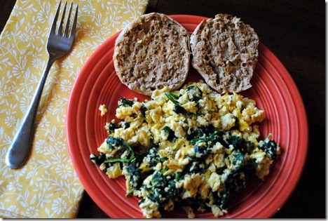 Eggs with Spinach