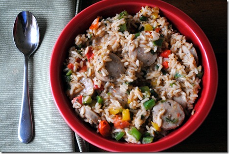 Italian Sausage Brown Rice Bowl