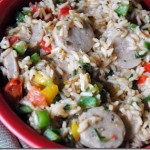 Italian Sausage   Peppers   Brown Rice   Parmesan Cheese