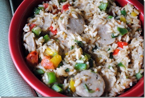 Italian Sausage   Peppers   Brown Rice   Parmesan Cheese