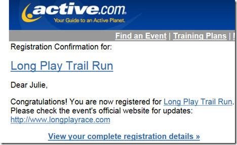 Long Play Trail Run