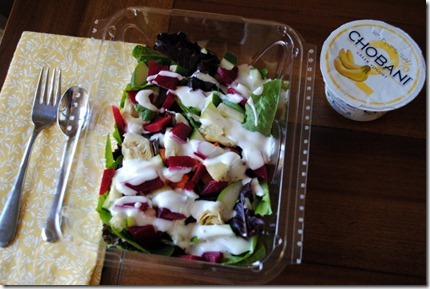 Salad with ranch