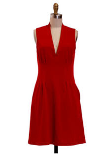 flirty red dress