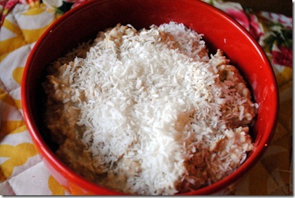 oats with coconut