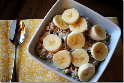 overnight banana oatmeal