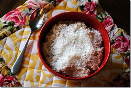 overnight oats with unsweetened coconut