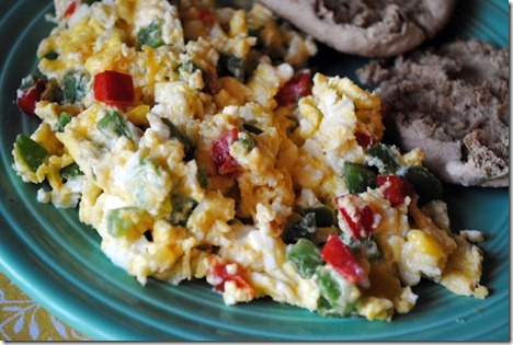 peppers and scrambled eggs