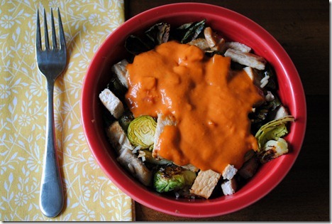 vodka sauce brown rice bowl