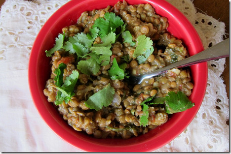 Crock Pot Curried Lentils