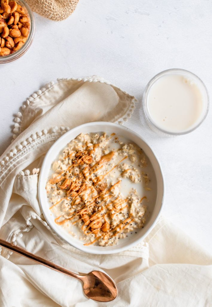 Peanut Butter Cookie Dough Overnight Oats