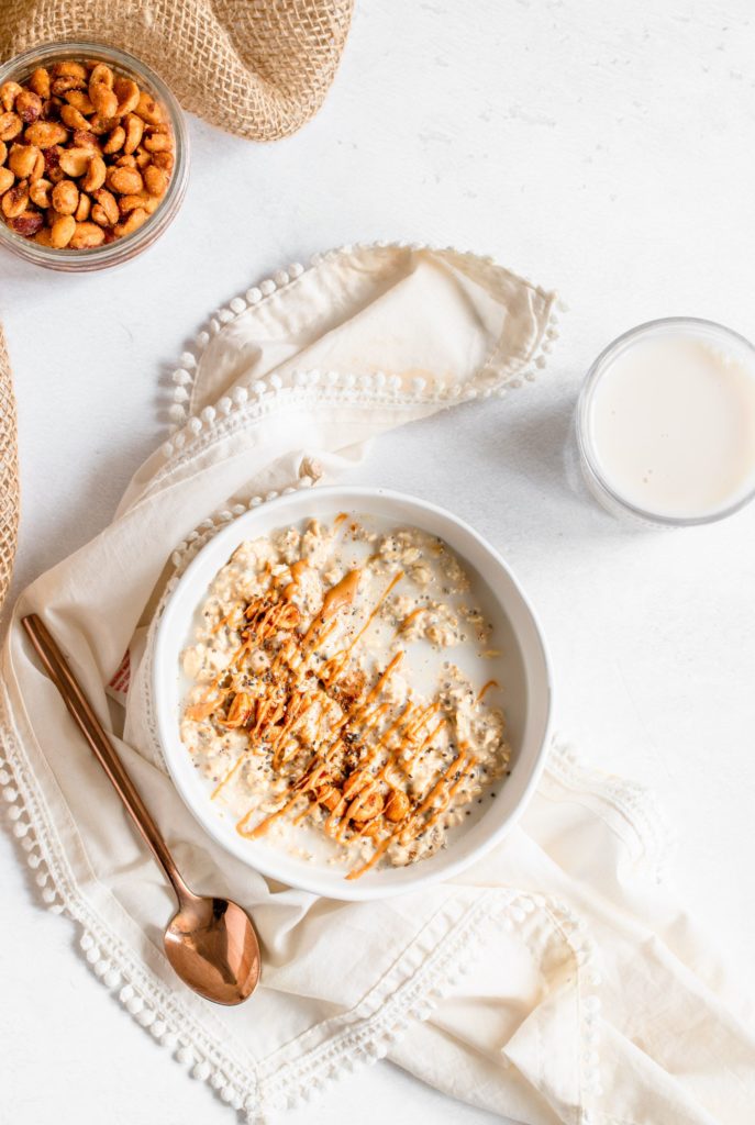 Peanut Butter Oatmeal Cookie Dough Overnight Oats