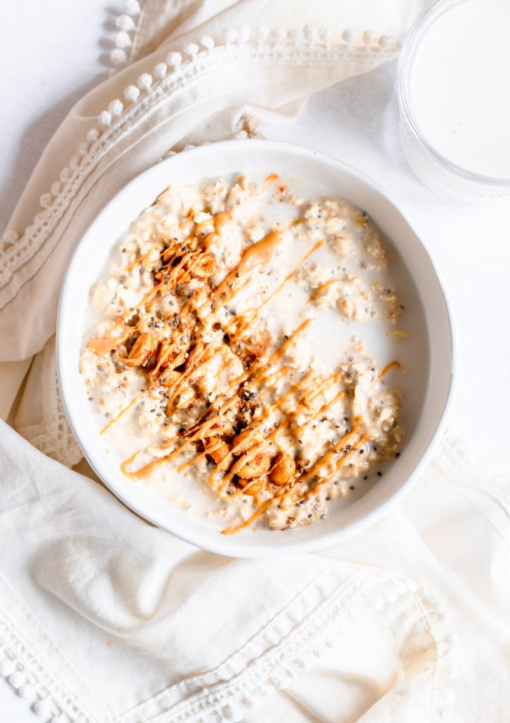 Peanut Butter Cookie Dough Overnight Oats