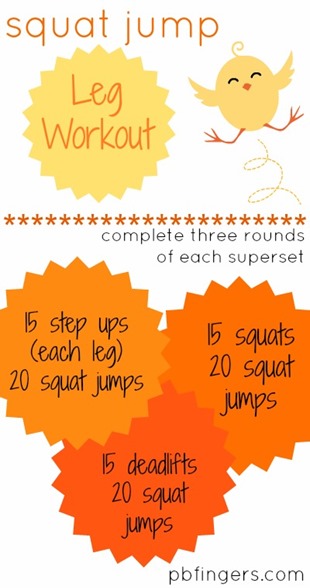Squat Jump Leg Workout