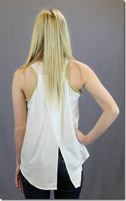 White Cross Back TAnk