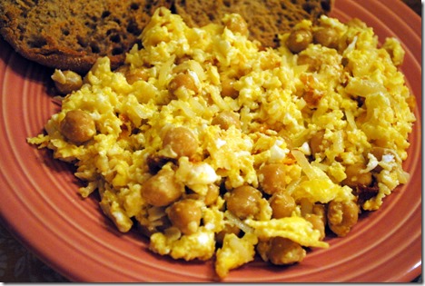 chickpeas and eggs