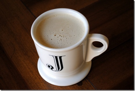 frothy coffee