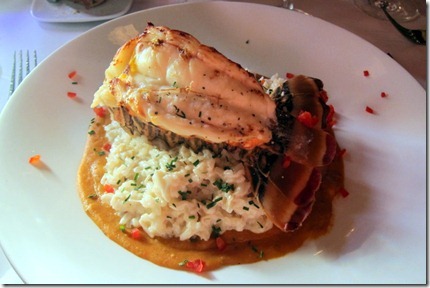 lobster with crab risotto