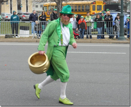 running leprechaun st patrick's day
