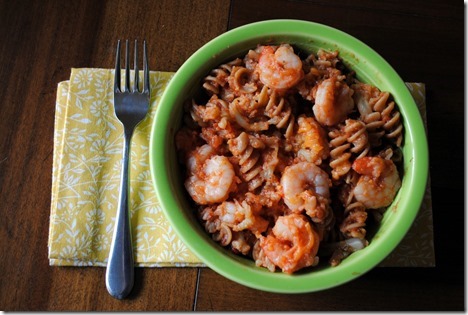 whole wheat pasta shrimp