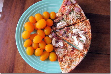Kashi BBQ chicken pizza