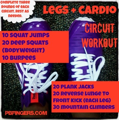 Legs   Cardio Circuit Workout