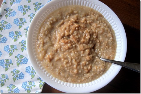 peanut butter steel cut oats