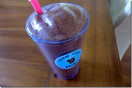 Blueberry Smoothie Blended