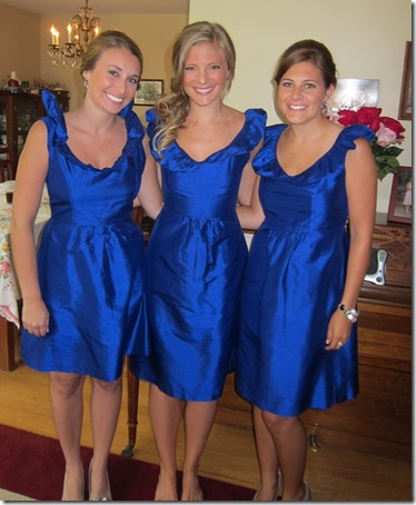Bridesmaids Cobalt Blue Dresses
