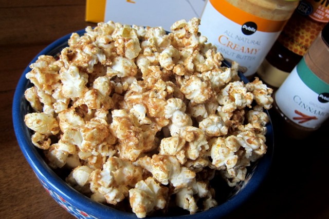 Cinnamon Peanut Butter Popcorn