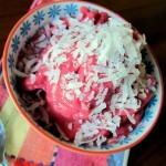 Strawberry Coconut Soft Serve