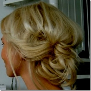 Messy Bridesmaid hair