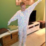 Polka Dot Footie Pajamas Onsie