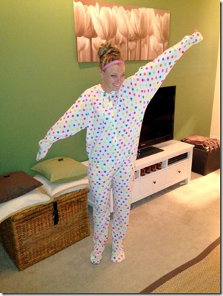 Polka Dot Footie Pajamas Onsie