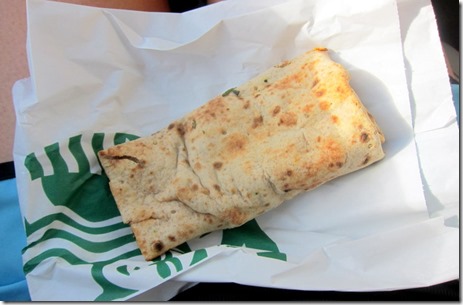 Starbucks egg white and spinach wrap