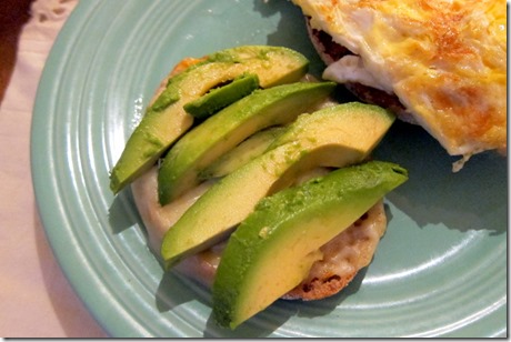 avocado slices sandwich