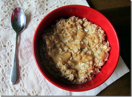 peanut butter oatmeal cookie dough overnight oats
