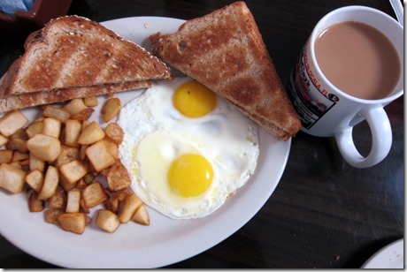 Darrell's Diner eggs and toast