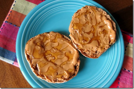 Peanut Butter Whole Wheat English Muffins