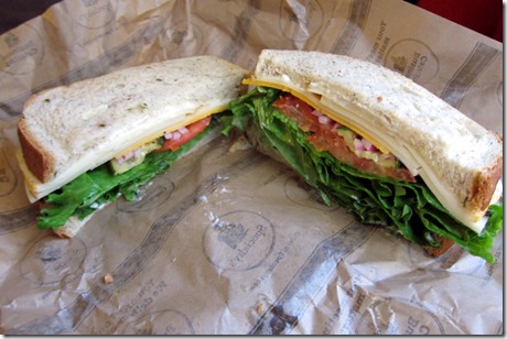 Specialty three cheese sandwich