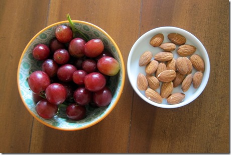 grapes and almonds