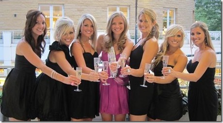 Bachelorette Party black dresses