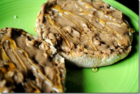 English muffin with Almond butter
