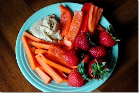 Sabra Hummus and Vegetables
