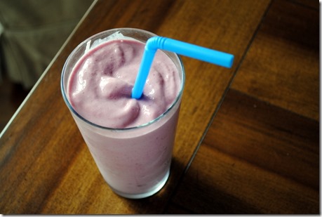 Strawberry Smoothie with Cottage Cheese