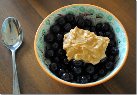 blueberries and almond butter